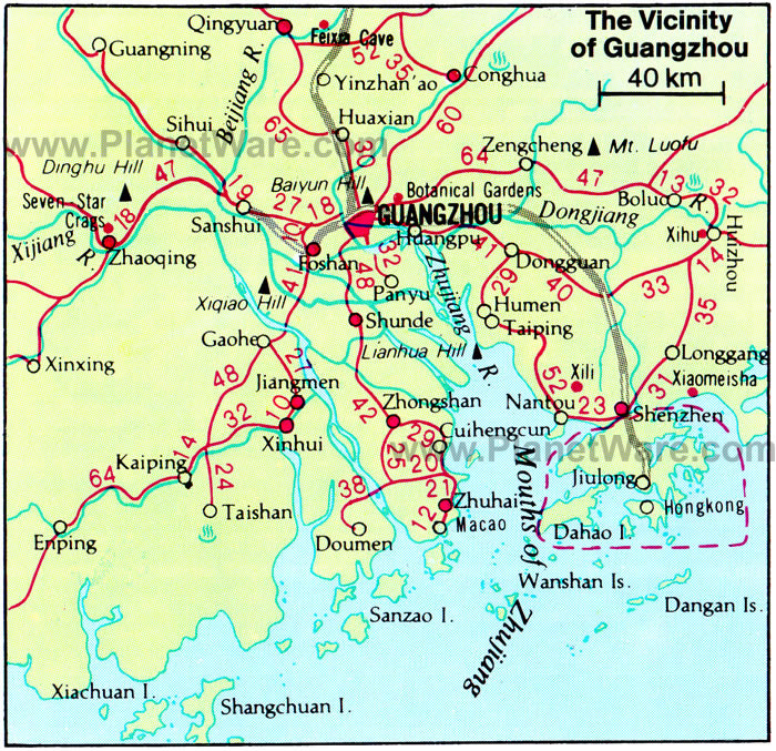 guangzhou city map